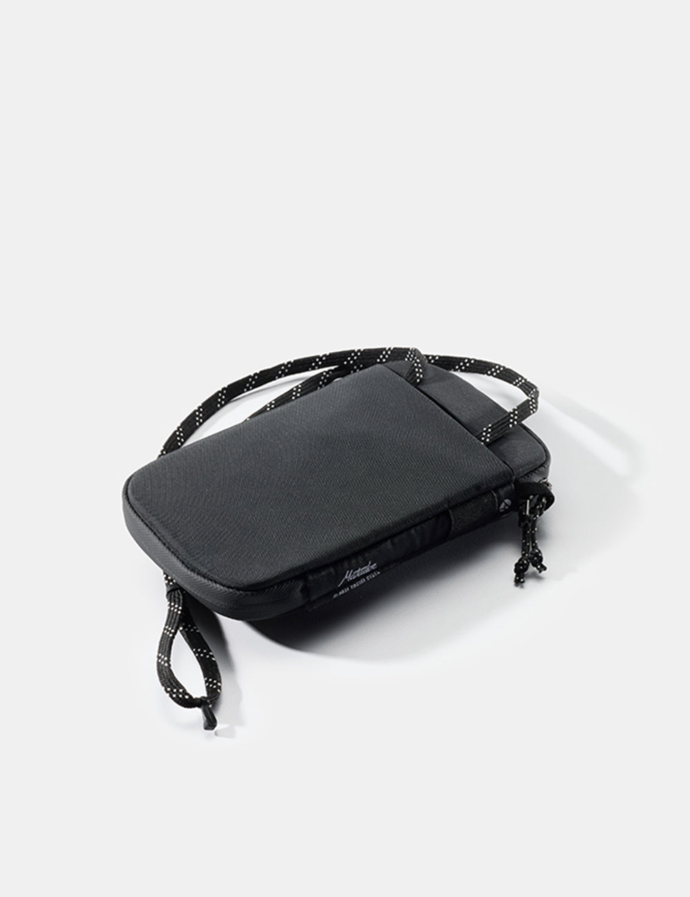 back view of travel wallet with neck lanyard