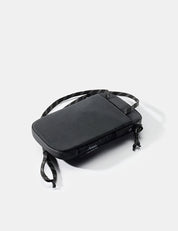 back view of travel wallet with neck lanyard